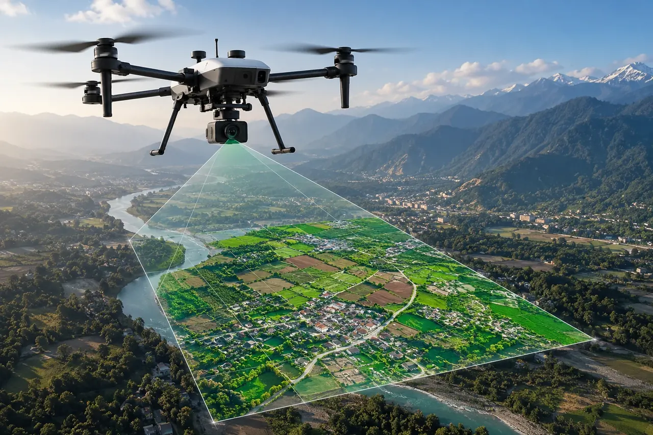 Oblique Camera payload used on SkyMinds UAVs