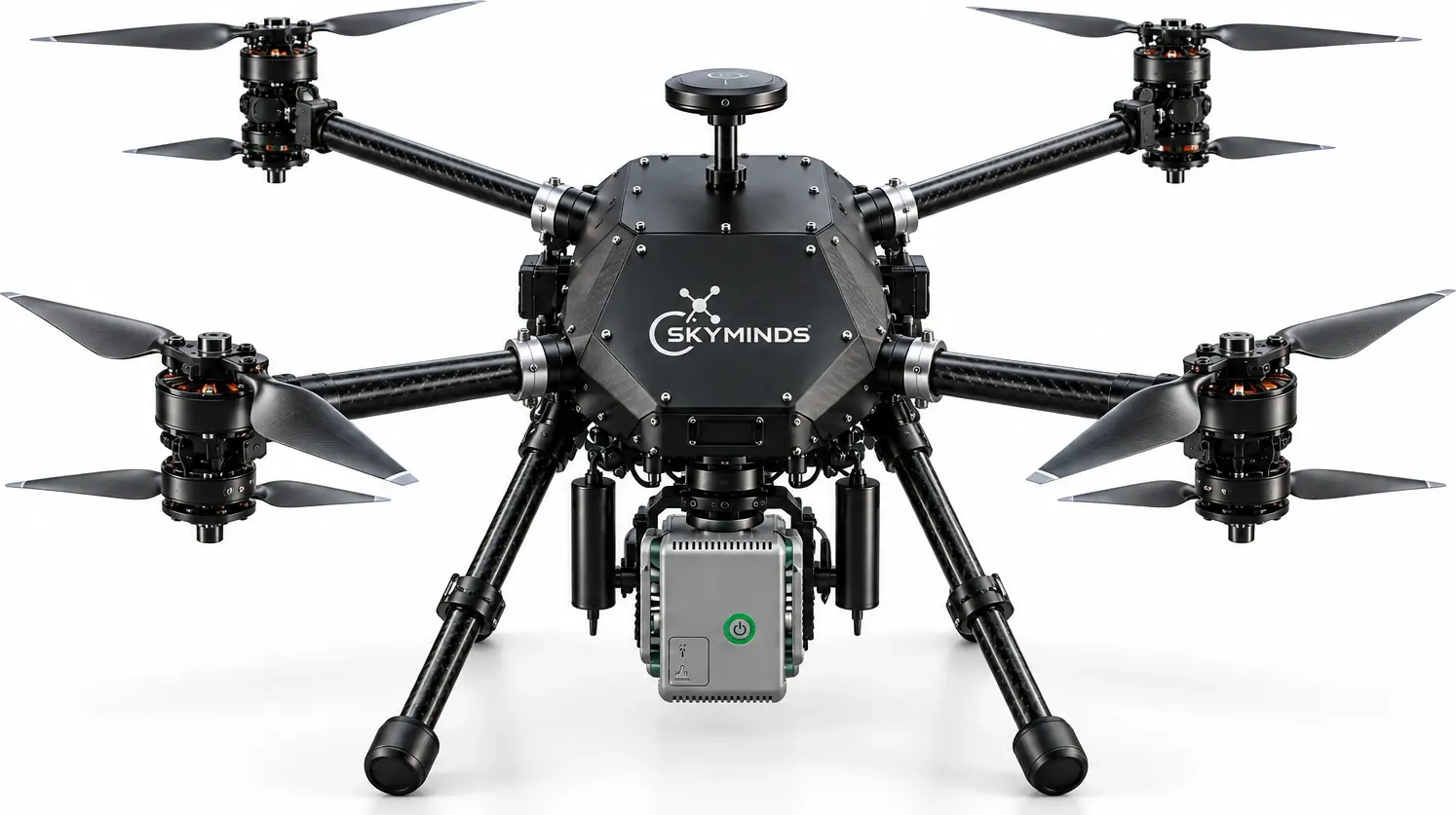 SkyMinds multi-rotor platform in the field